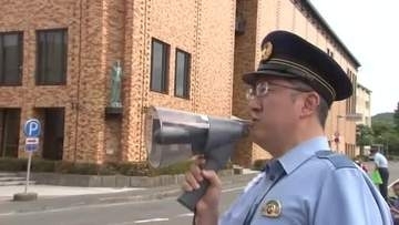 自転車のヘルメット着用を呼びかけ　「安全指導の日」に合わせ実施　岩手県盛岡市