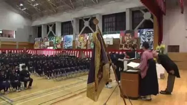 全国大会常連校　卒業式で美しい合唱　矢巾北中学校　岩手県