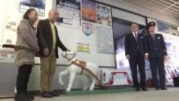 三陸鉄道を力強くけん引　宮古駅に木彫りの“白馬”　岩手県宮古市