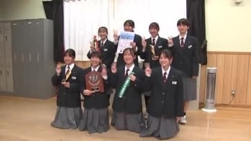 黒石野中学校女子駅伝チーム、全国準優勝を報告　2区と4区の双子姉妹が区間賞　全校生徒が祝福　岩手県盛岡市