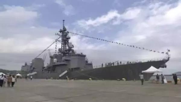 海上自衛隊護衛艦「むらさめ」一般公開　海の日に宮古港で多くの人が見学　岩手県宮古市