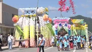かさ上げの市街地を10台の山車練り歩く　鎮魂と復興への感謝込め　陸前高田市「うごく七夕まつり」　岩手県