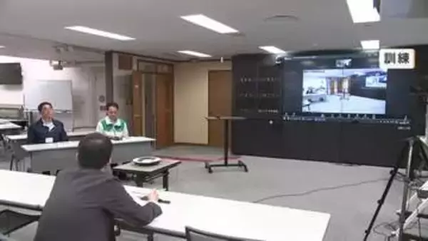 岩手県風水害対策支援チームが台風対応訓練　市町村に早めの避難を助言