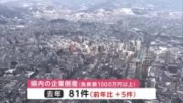 2025年の企業倒産81件　2年連続で震災以降最多を更新　岩手県