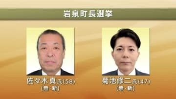 岩泉町長選挙　新人2人立候補　1月18日投開票　岩手県
