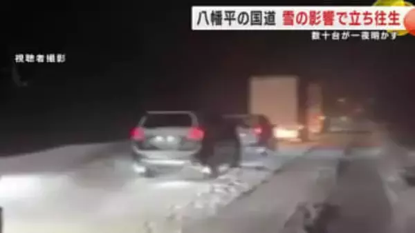 八幡平市の国道 雪の影響で立ち往生　数十台が一夜明かす　約20kmの区間の通行止め解除　岩手県