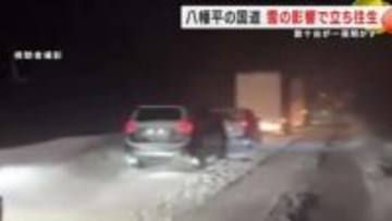 八幡平市の国道 雪の影響で立ち往生　数十台が一夜明かす　約20kmの区間の通行止め解除　岩手県