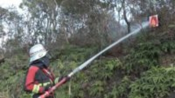 大規模山林火災を想定し訓練　志摩市で初実施