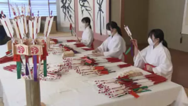 破魔矢の奉製作業進む