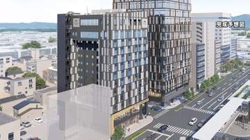 地上13階建て　152室のホテルも　近鉄四日市駅前に新たな複合ビル　28年春開業へ