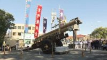 威勢よく木遣り歌披露　今年から始まるお木曳行事をPR