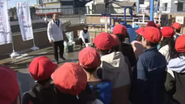 「災害井戸」の役割学ぶ　小学校で防災授業