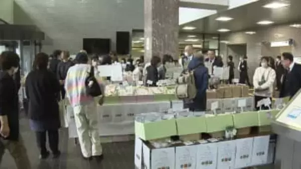 障がいある人の商品を販売　三重・津市でセレモニー