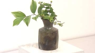 土と炎が生み出す表情豊かな焼しめ作品並ぶ　薮谷尚子さんの個展