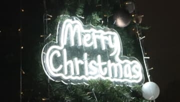 四日市市で初のクリスマスマーケット　プロジェクションマッピングも