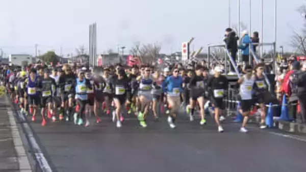 田中理恵さんを迎え開催　津シティマラソン　約3800人が参加