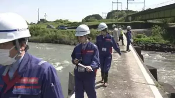 川遊びシーズン前に雲出川で安全確認