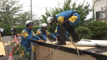 警備犬も参加　大規模災害想定し東海3県合同訓練