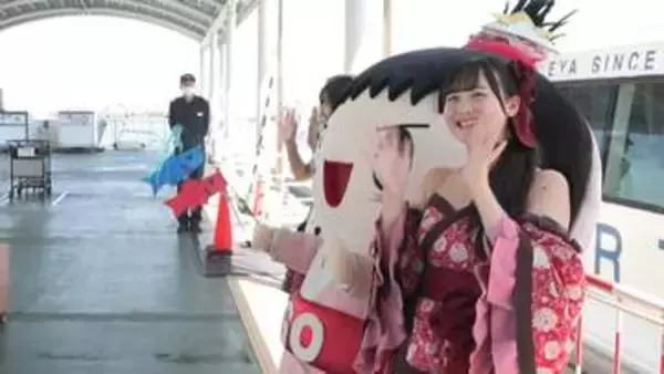 乗船無料引換券もプレゼント　「ゴーちゃん」と「知多娘。」が船旅の魅力をPR