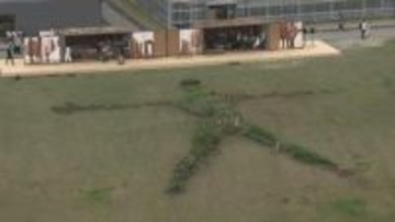 見て学ぶ薬草の世界　人型をしたハーブ畑「ハーブマン」三重・多気町