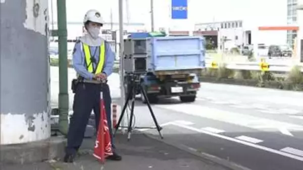 交通死亡事故多発警報受け一斉取り締まり