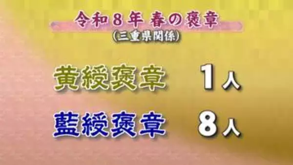地域のため尽力　春の褒章に三重から9人