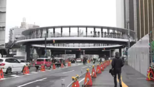 愛称は「よんまるテラス」　近鉄四日市駅前の円形デッキ完成