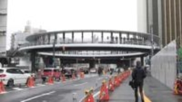 愛称は「よんまるテラス」　近鉄四日市駅前の円形デッキ完成