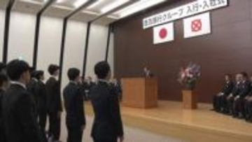 百五銀行で入行式　新入行員116人・グループ11人の計127人が門出　三重・津市