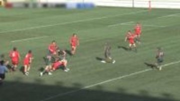 四日市工業初戦で敗れる　全国高校ラグビー大会