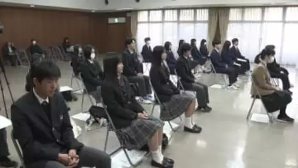 地元就職の優秀高校生を表彰　勤労意欲と地元定着へ