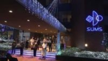 大学キャンパスで恒例のイルミネーション　三重・鈴鹿市