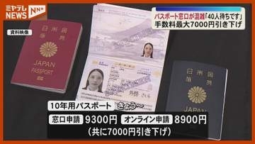 40人待ち…パスポートの手数料引き下げで窓口大混雑　交付までの期間は普段の倍となる可能性も　宮城