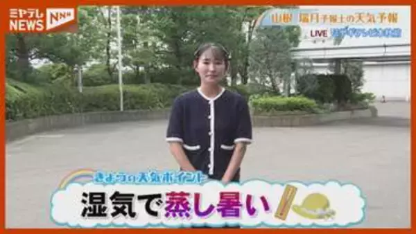 「湿気で蒸し暑い」8月26日(水)午前11時半時点の宮城県の天気予報
