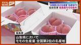 「仙台空港で福島県産モモの販売会〈宮城〉」の画像1