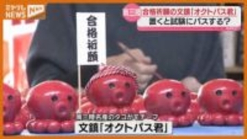 〝置くと試験にパスする″…合格祈願の文鎮『オクトパス君』作り 最盛期（宮城・南三陸町）