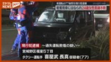 “横断歩道”渡っていた女性…軽乗用車にはねられ重体、運転の男（77）逮捕（仙台市宮城野区の交差点）