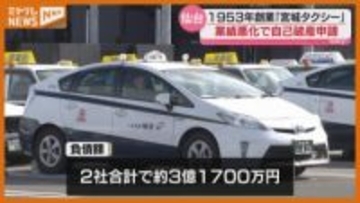 【破産手続き開始・決定】仙台市のタクシー会社「宮城タクシー」、新型コロナによる利用客の減少などで業績悪化
