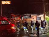 「平屋建て住宅と倉庫が焼ける火事 焼け跡から1人の遺体 宮城・大和町」の画像1