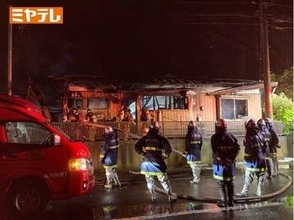 平屋建て住宅と倉庫が焼ける火事 焼け跡から1人の遺体 宮城・大和町