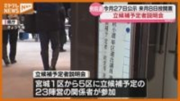 【衆院選】1月27日公示・2月8日投開票、選管が立候補予定者への説明会（宮城県）