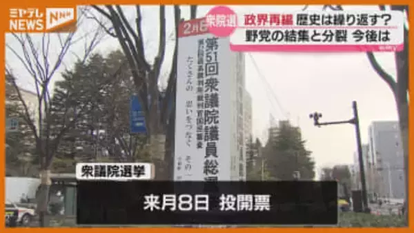 【政界再編】歴史は繰り返すのか？専門家に聞く“政党の結集と分裂”