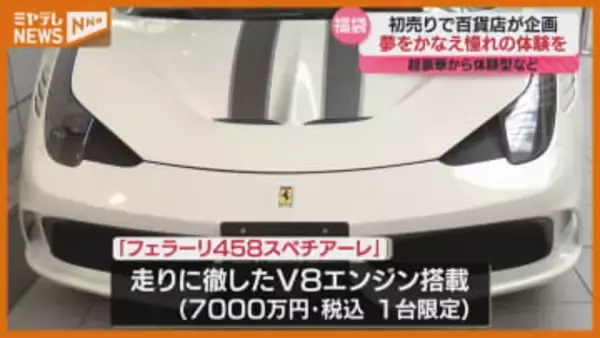 「跳ね馬」エンブレムの高級車に純金の「午」…百貨店が初売り用の特別企画“福袋”・仙台市