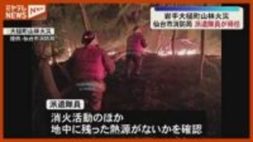 「全員 無事に帰った」岩手・大槌町で発生した山林火災に派遣…『仙台市消防局』隊員が帰任