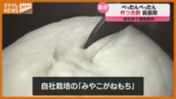 “ぺったんぺったん”正月に向け杵でつく餅作り最盛期「コシが強く煮崩れないのが特徴」（宮城・栗原市）