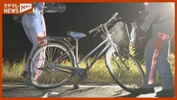 走行中の自転車がトラックにはねられる事故　70代男性が意識不明の重体　宮城・栗原市