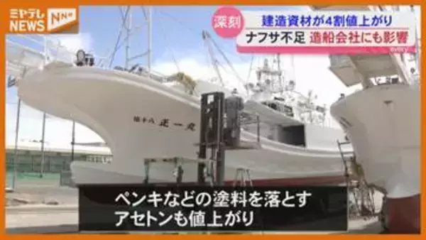 長引く中東情勢悪化によるナフサ不足　造船会社にも影響