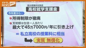 制度開始1か月で見えてきたのは？高校授業料の“実質無償化”、変化や懸念（宮城）