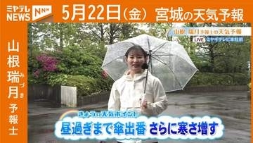 “昼過ぎまで傘出番 さらに寒さ増す” 22日(金)宮城の天気