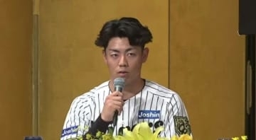 「100安打、新人王を目指したい」阪神ドラフト２位 谷端将伍選手が入団会見 星稜高校OB